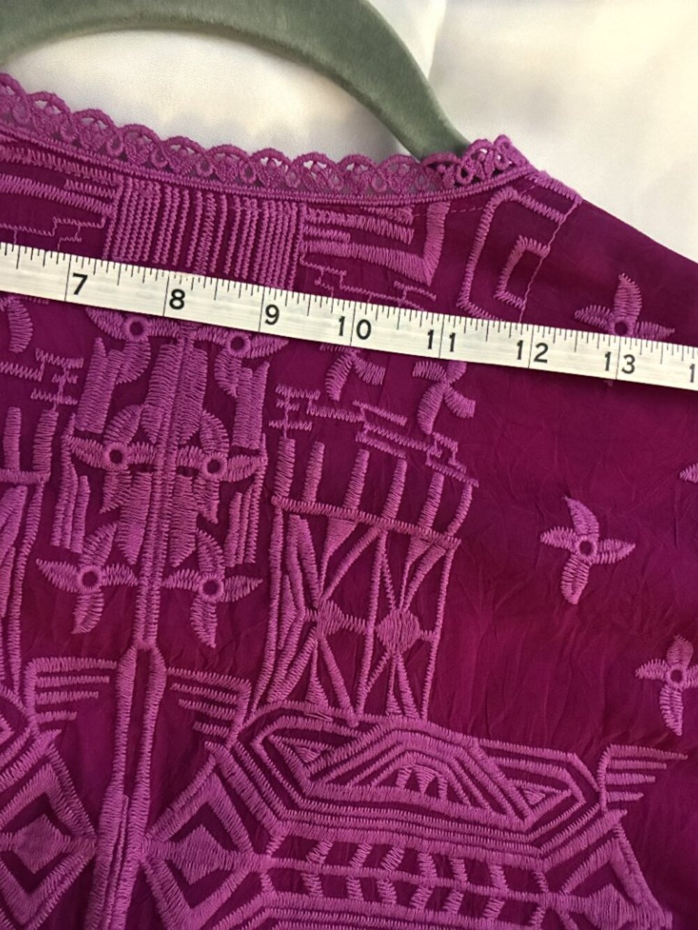 Johnny Was Magenta Leena Embroidered Tunic - Picture 7 of 13